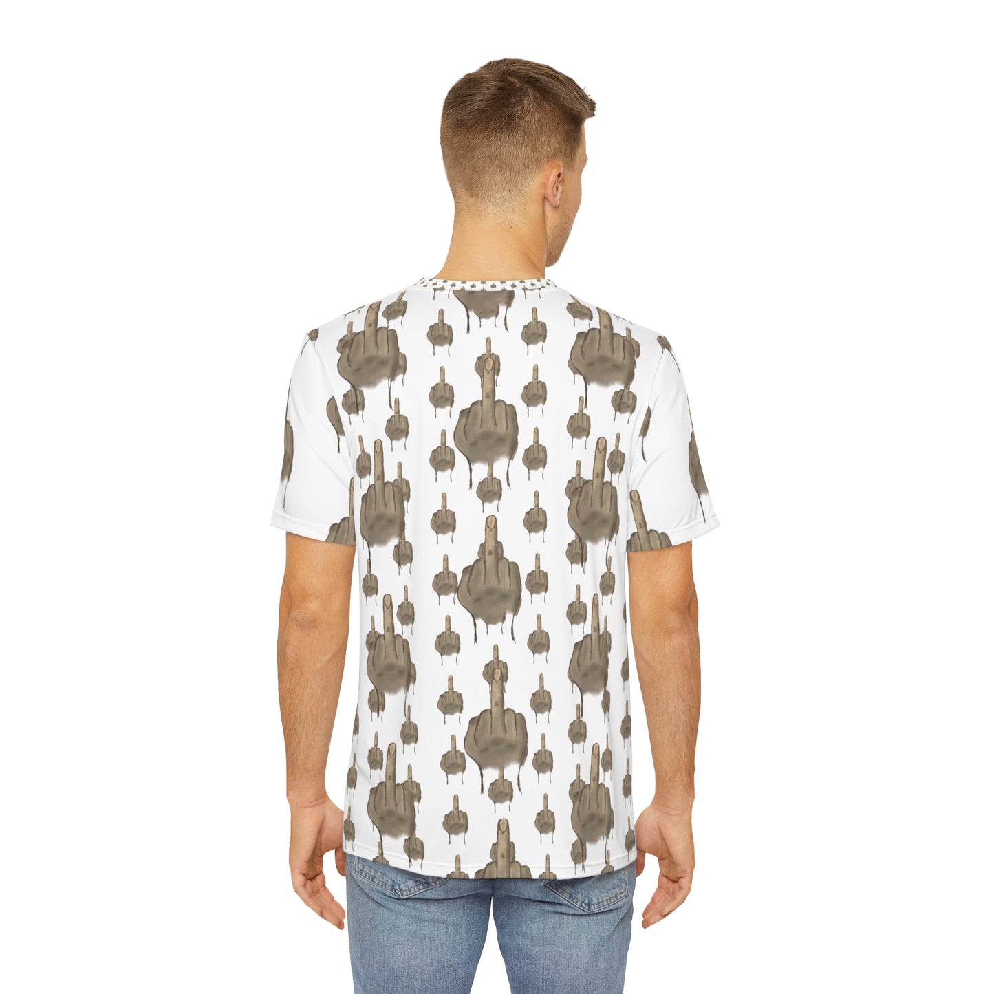 Men's Graphic Tee - Bold Expression Tee with Unique Hand Design