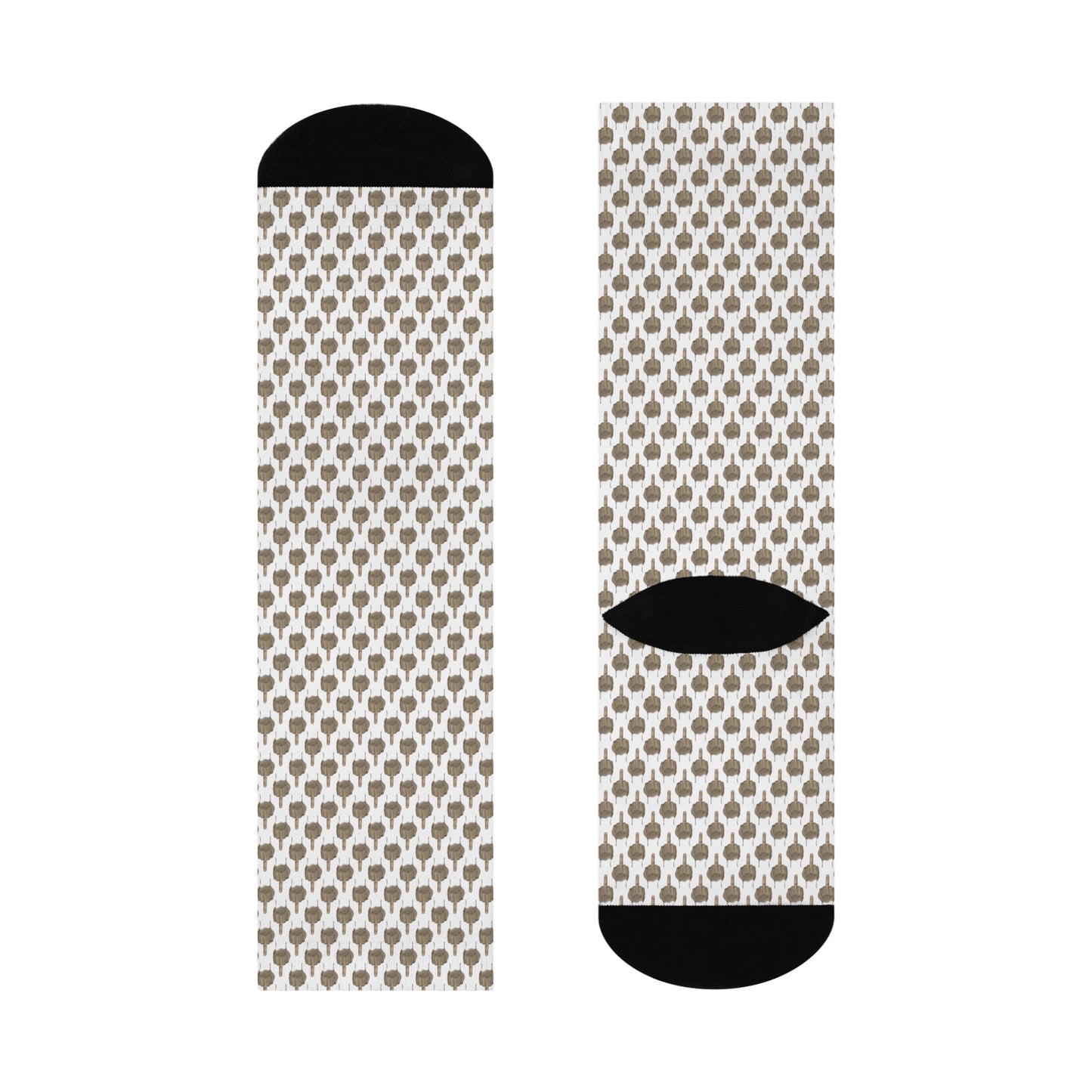 Middle finger pattern dress socks Cushioned Crew Socks