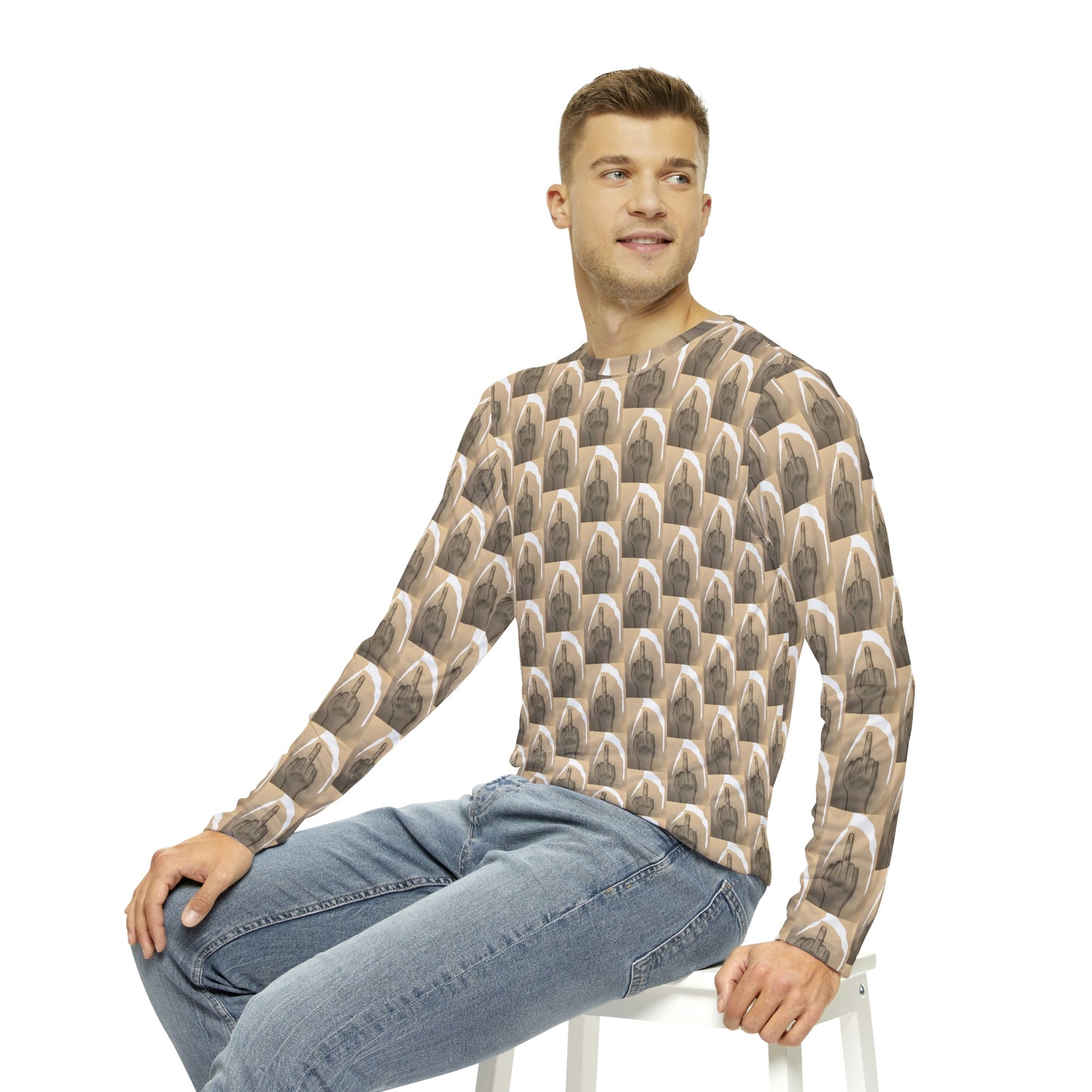 Tear You a new one Men's Long Sleeve AOP Shirt