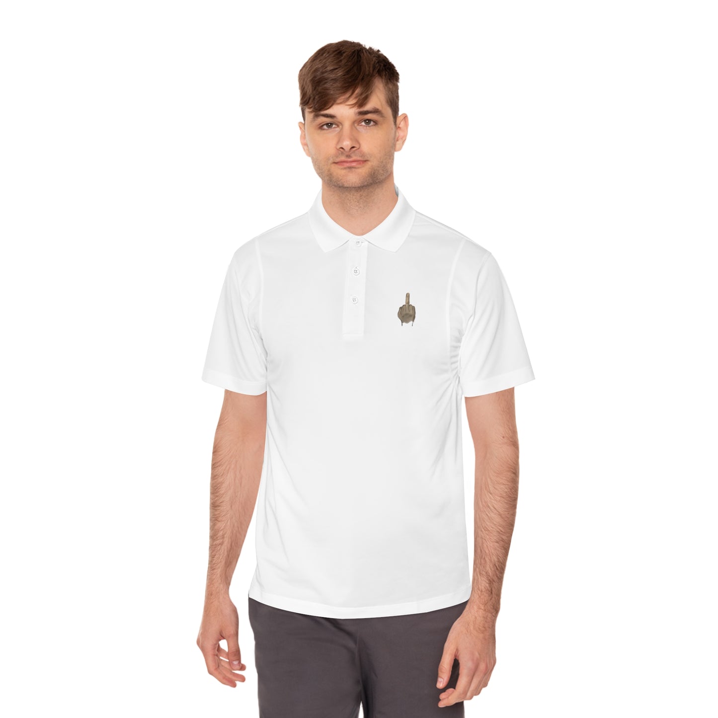 Middle Finger Golf Polo Men's Sport Polo Shirt