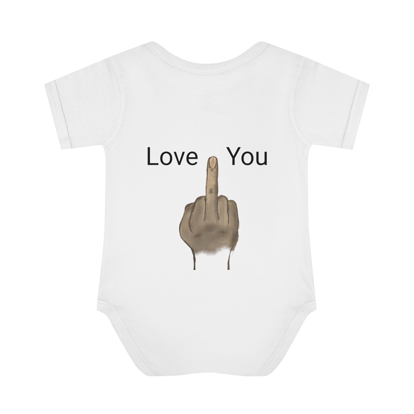 Your Turn - Middle Finger - Infant Baby Rib Bodysuit - baby shower gage gift giving middle finger