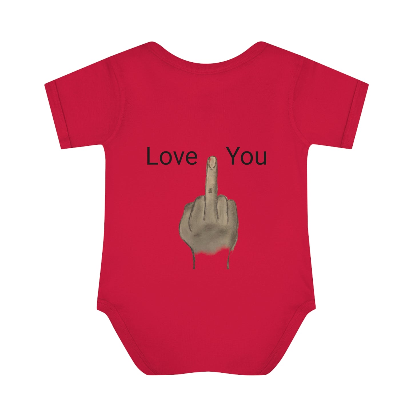 Your Turn - Middle Finger - Infant Baby Rib Bodysuit - baby shower gage gift giving middle finger