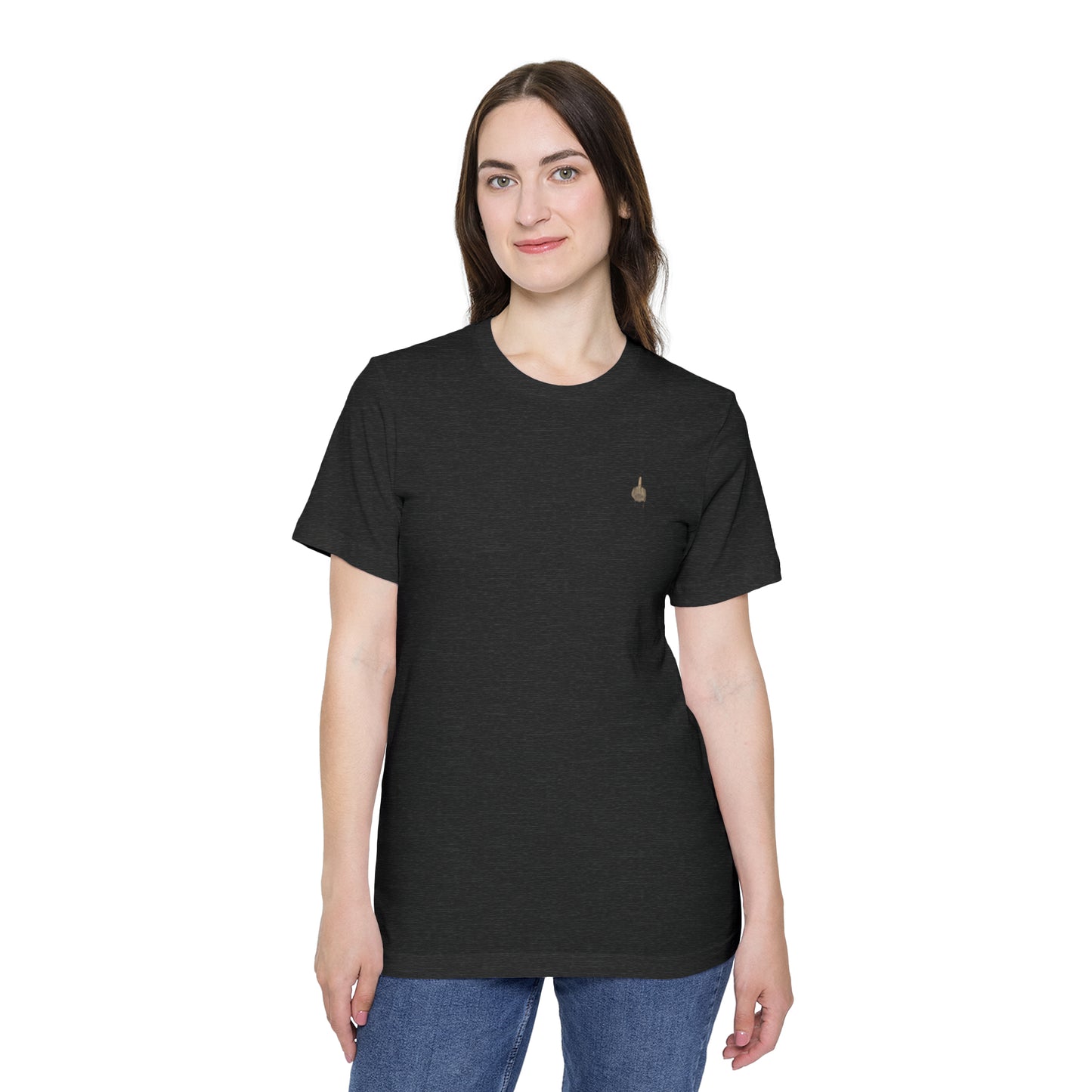 Middle Finger T-shirt, Middle Finger Tee USA-Made Unisex Short-Sleeve Jersey T-Shirt