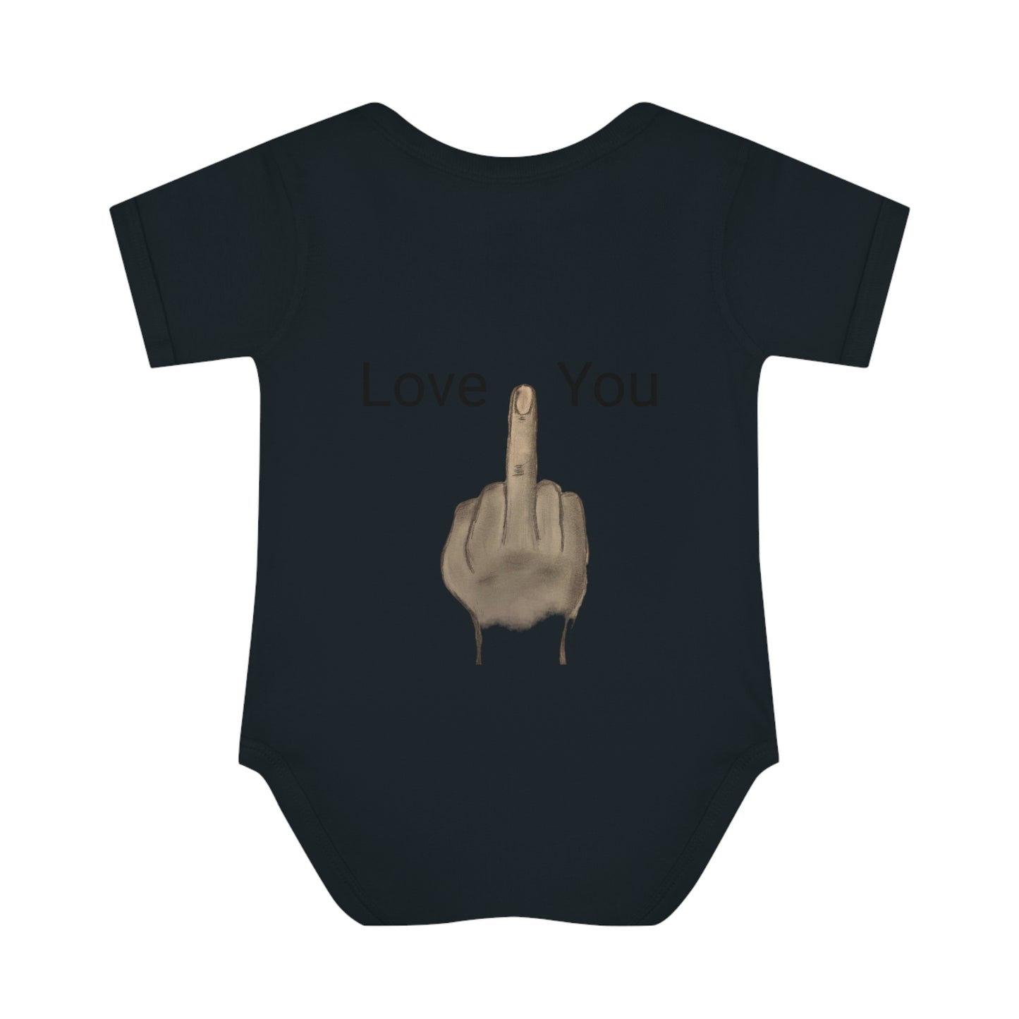 Your Turn - Middle Finger - Infant Baby Rib Bodysuit - baby shower gage gift giving middle finger