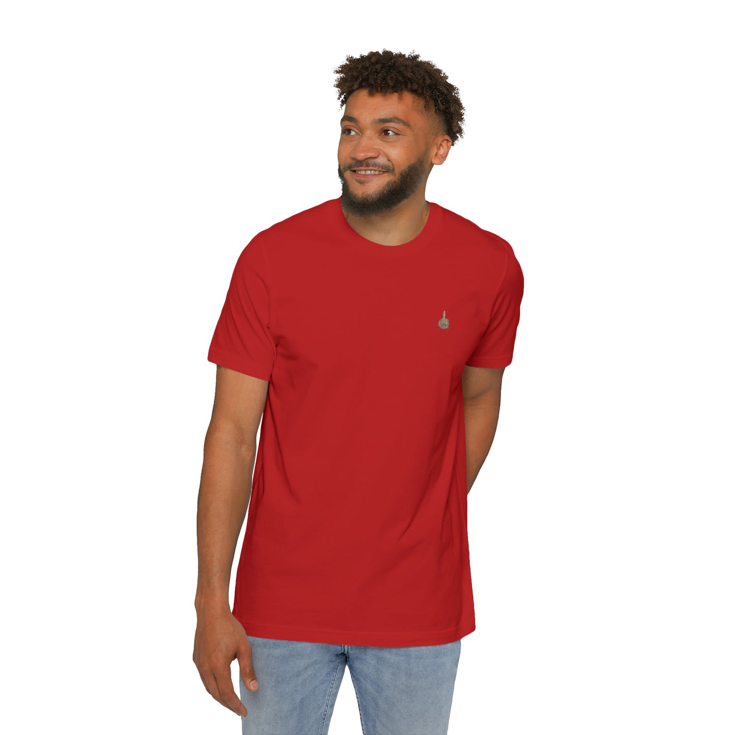 Middle Finger T-shirt, Middle Finger Tee USA-Made Unisex Short-Sleeve Jersey T-Shirt