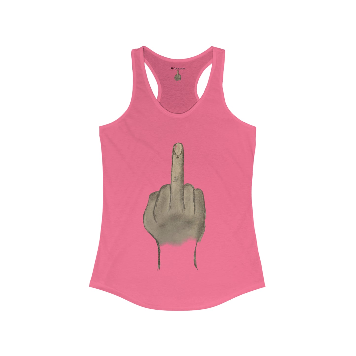 Middle Finger Gym T-shirt Women's Ideal Racerback Tank