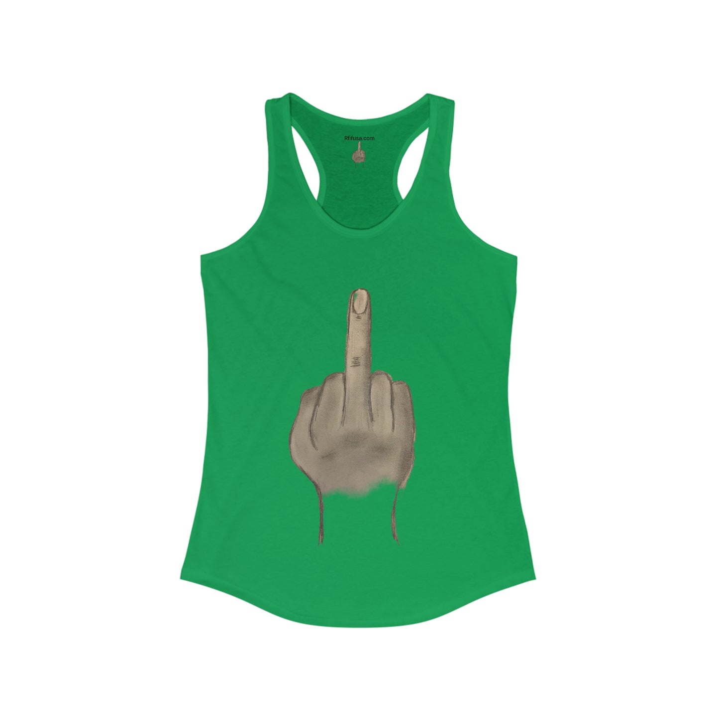 Middle Finger Gym T-shirt Women's Ideal Racerback Tank