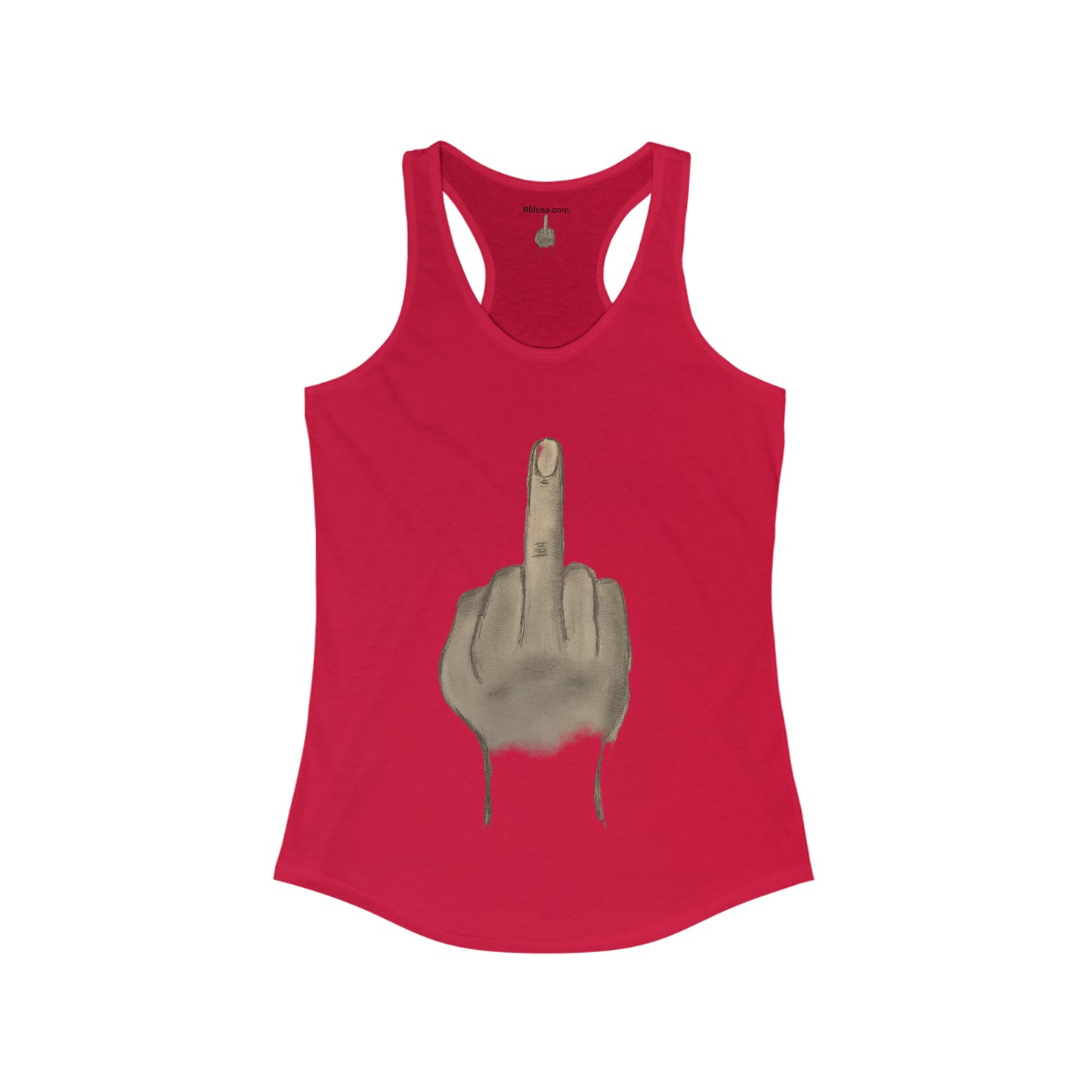 Middle Finger Gym T-shirt Women's Ideal Racerback Tank