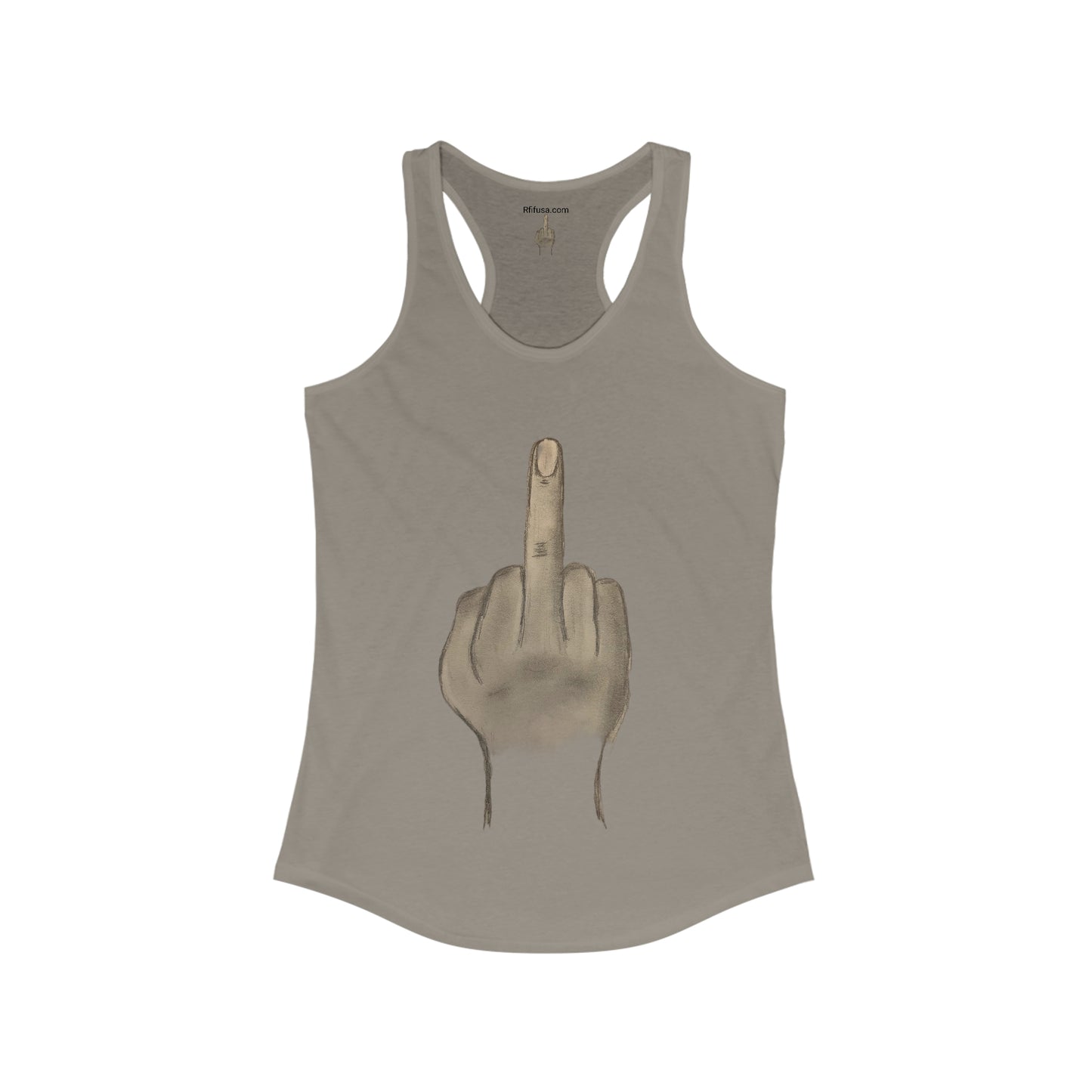 Middle Finger Gym T-shirt Women's Ideal Racerback Tank