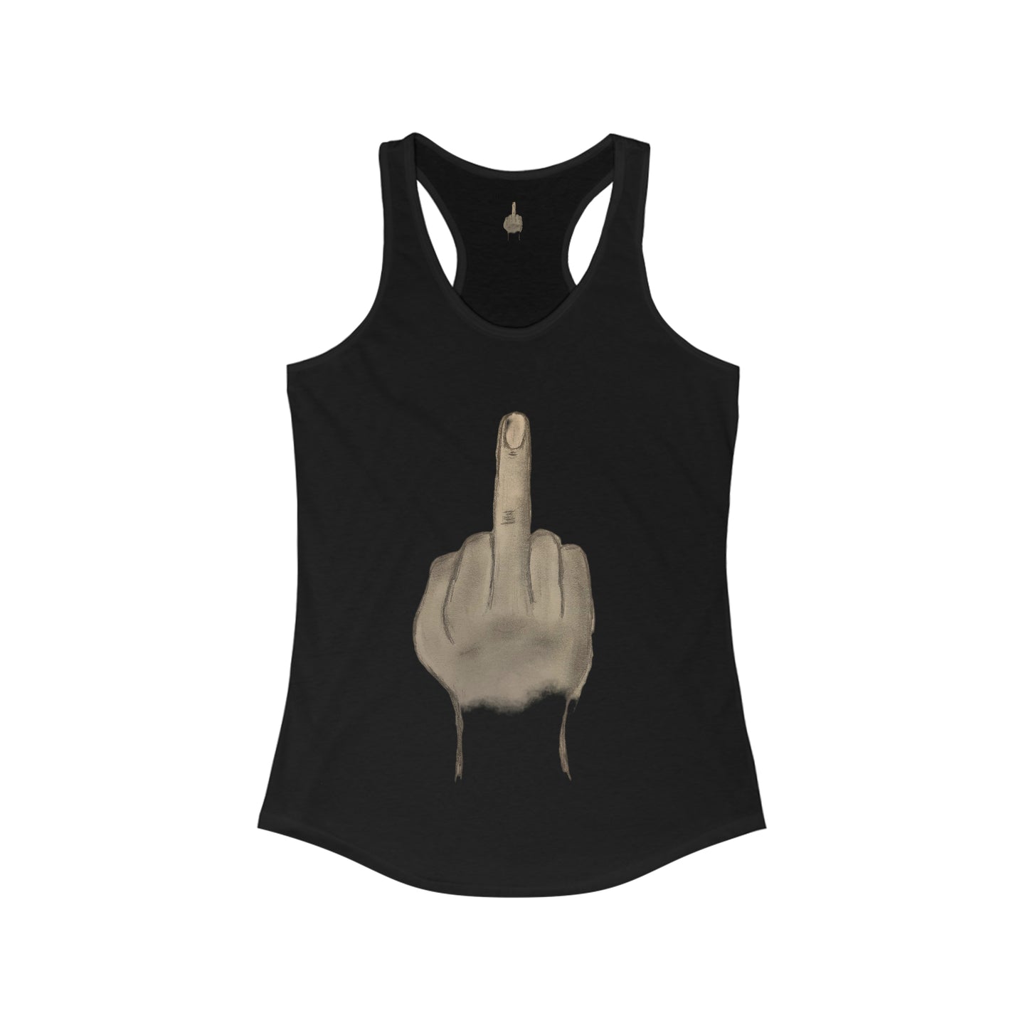 Middle Finger Gym T-shirt Women's Ideal Racerback Tank