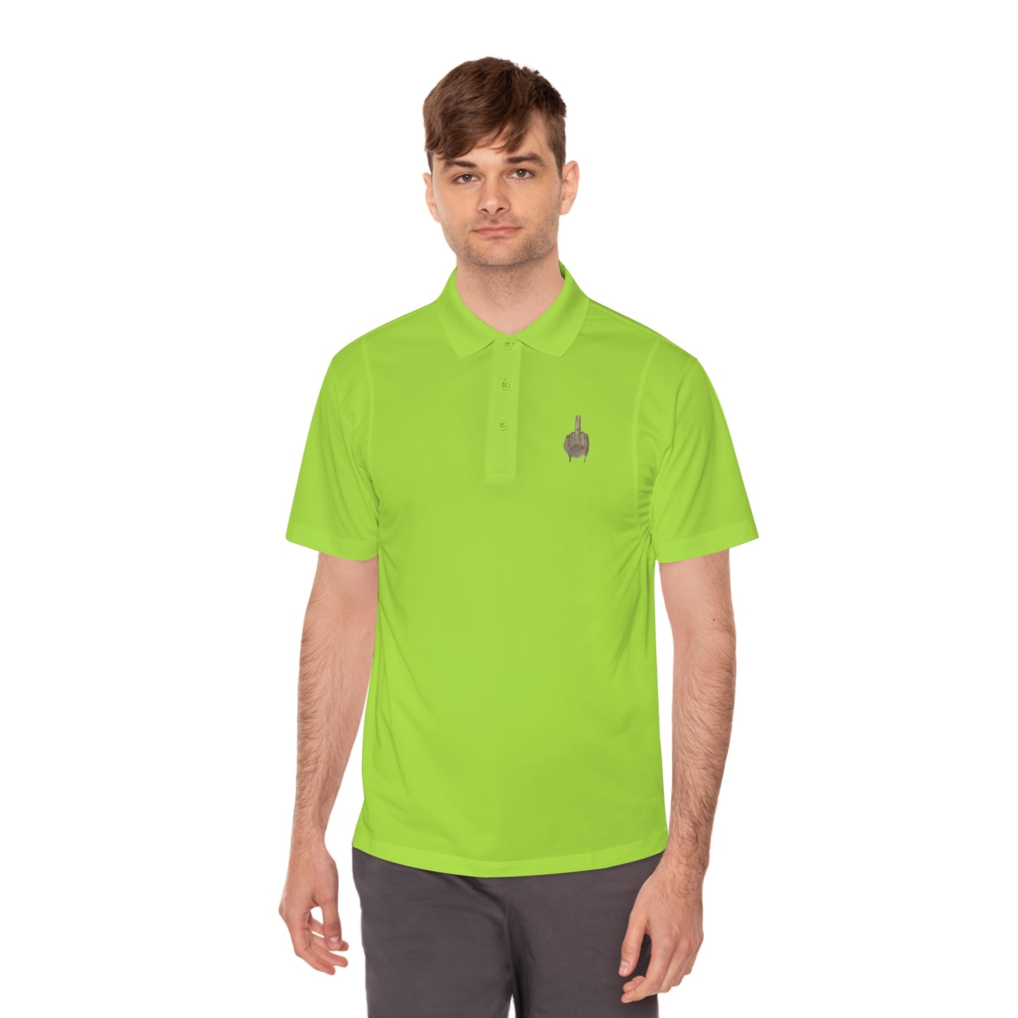 Middle Finger Golf Polo Men's Sport Polo Shirt