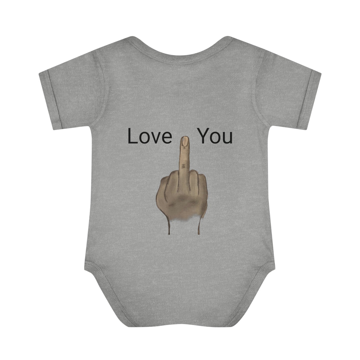 Your Turn - Middle Finger - Infant Baby Rib Bodysuit - baby shower gage gift giving middle finger