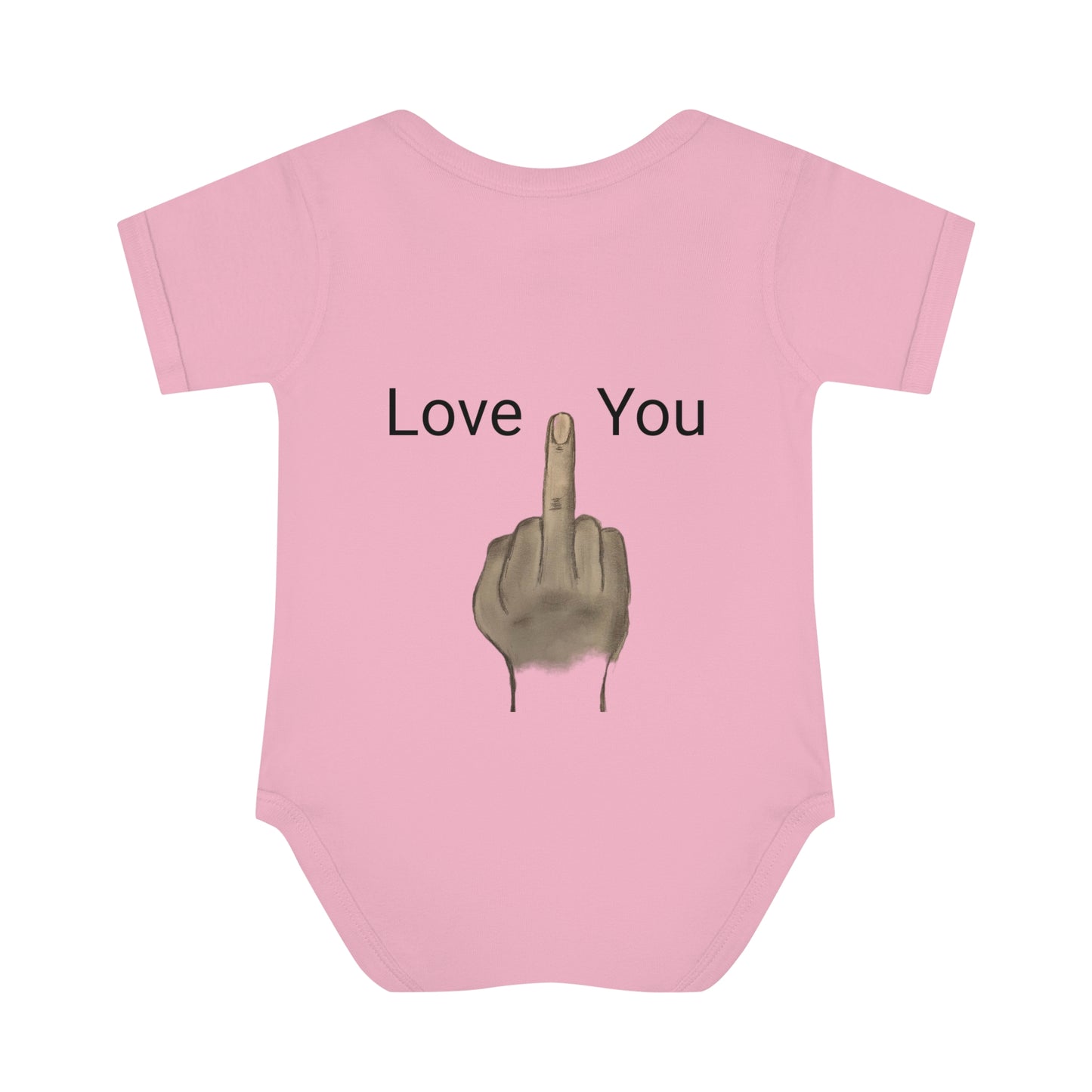 Your Turn - Middle Finger - Infant Baby Rib Bodysuit - baby shower gage gift giving middle finger