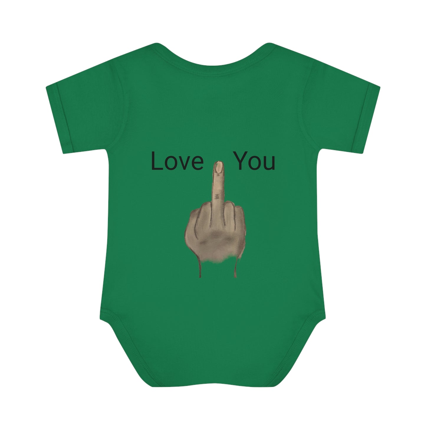 Your Turn - Middle Finger - Infant Baby Rib Bodysuit - baby shower gage gift giving middle finger