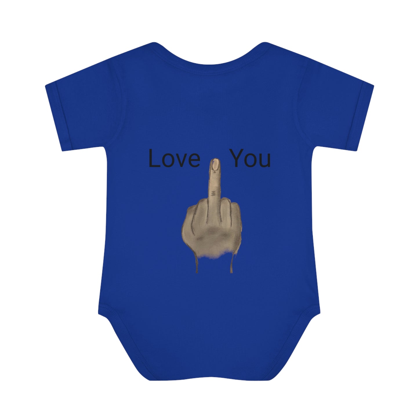 Your Turn - Middle Finger - Infant Baby Rib Bodysuit - baby shower gage gift giving middle finger