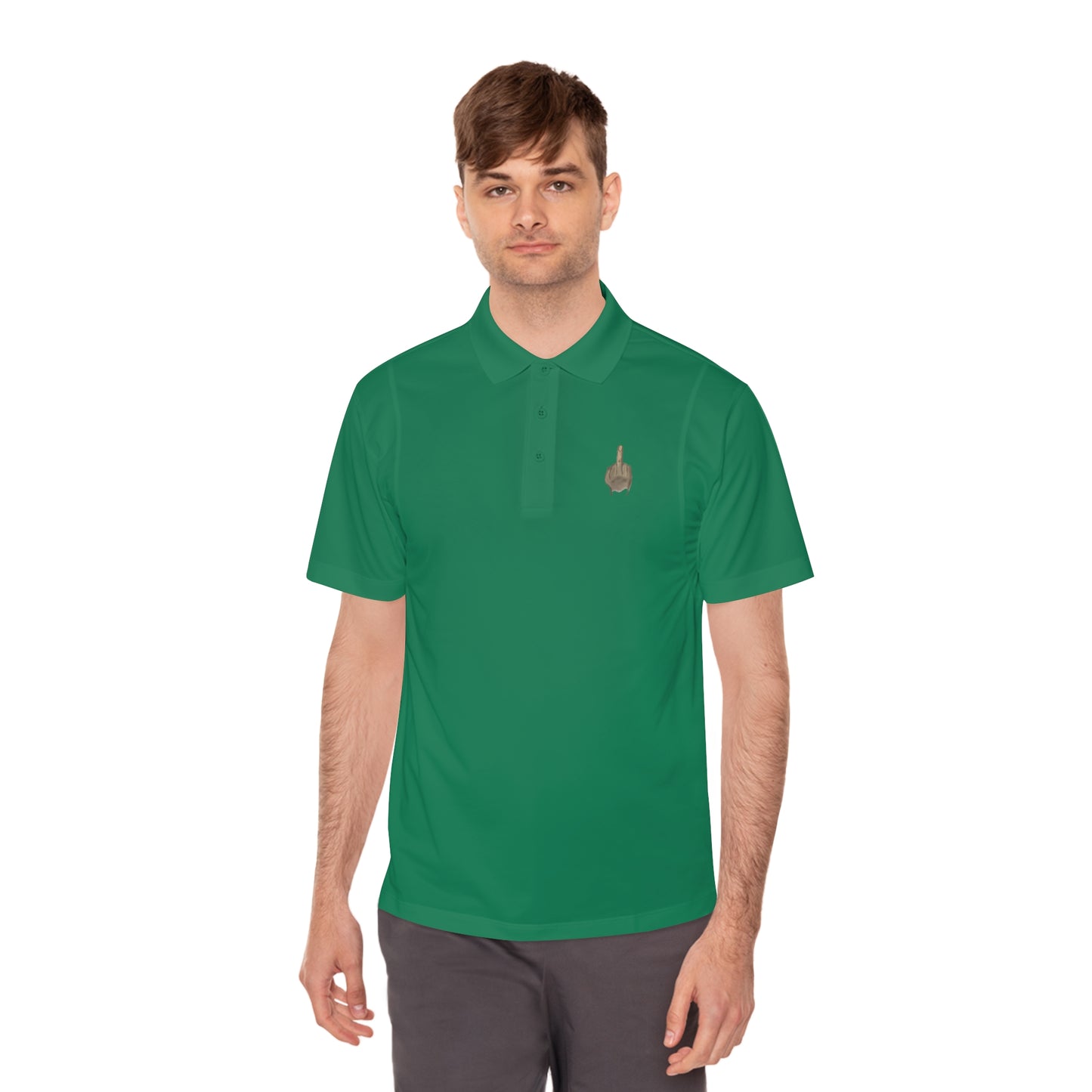 Middle Finger Golf Polo Men's Sport Polo Shirt