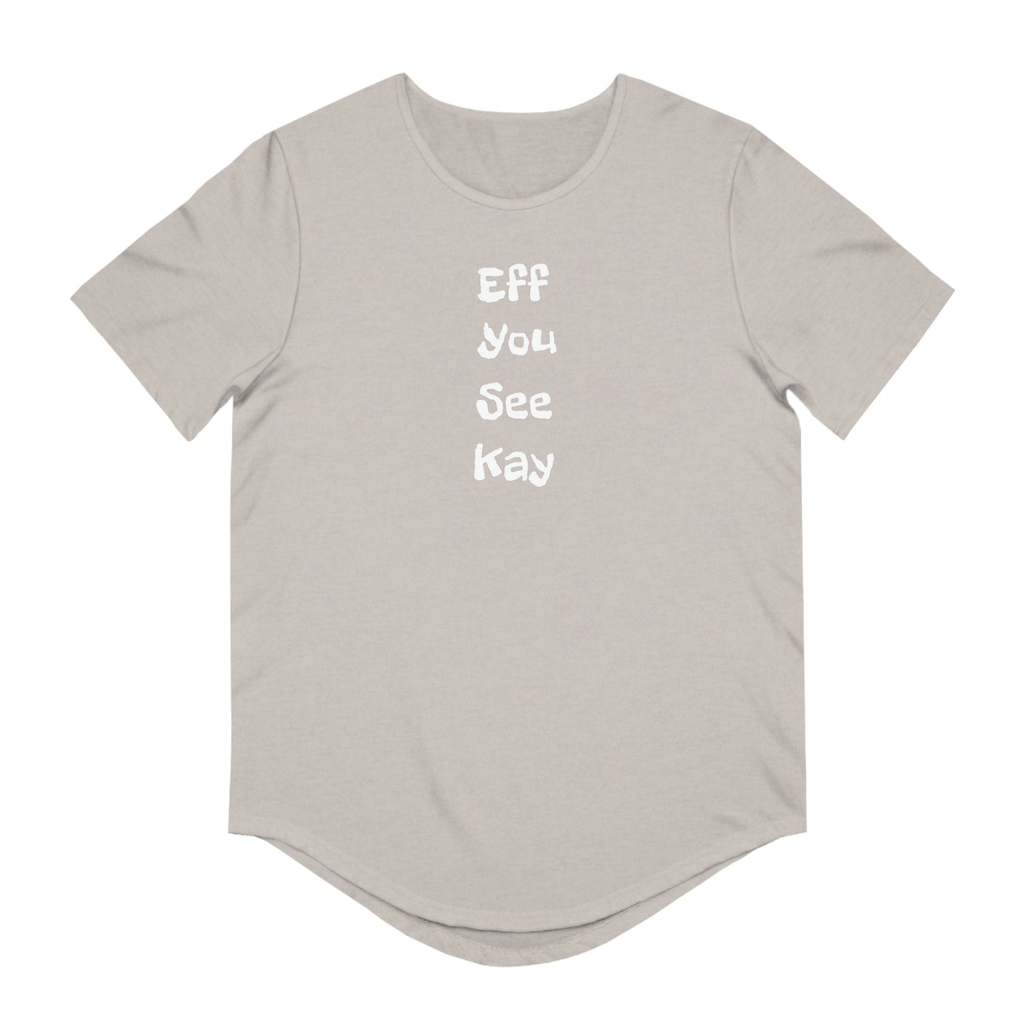 Show your RFIF spirit in Public w/o going to jail with F-U-C-K Men's Jersey Curved Hem Tee